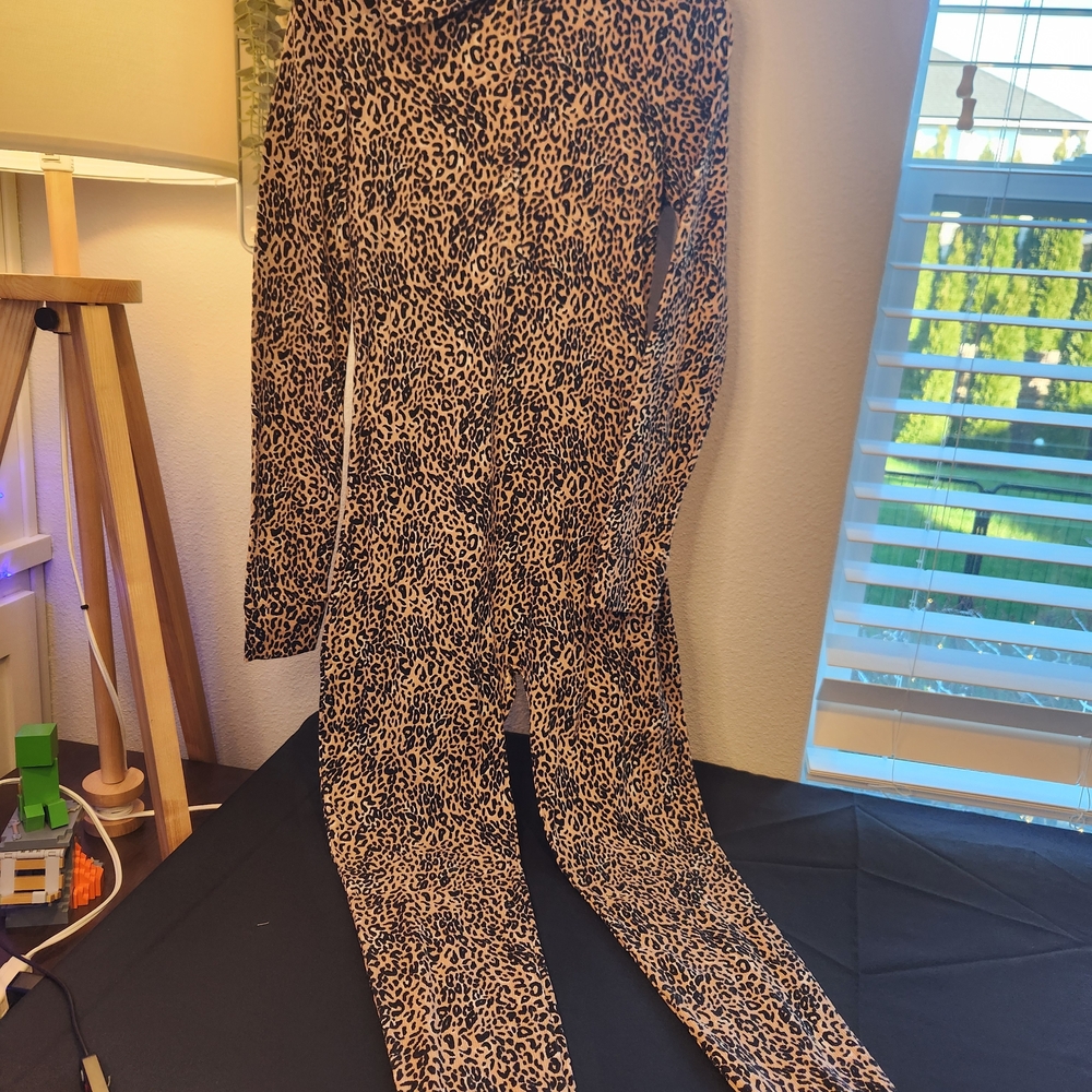 PINK Victoria's Secret Animal Print Jumpsuit